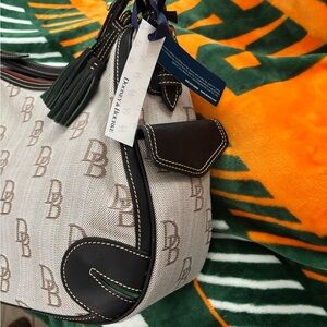 Dooney & Bourke Men's Tan and Brown Bag